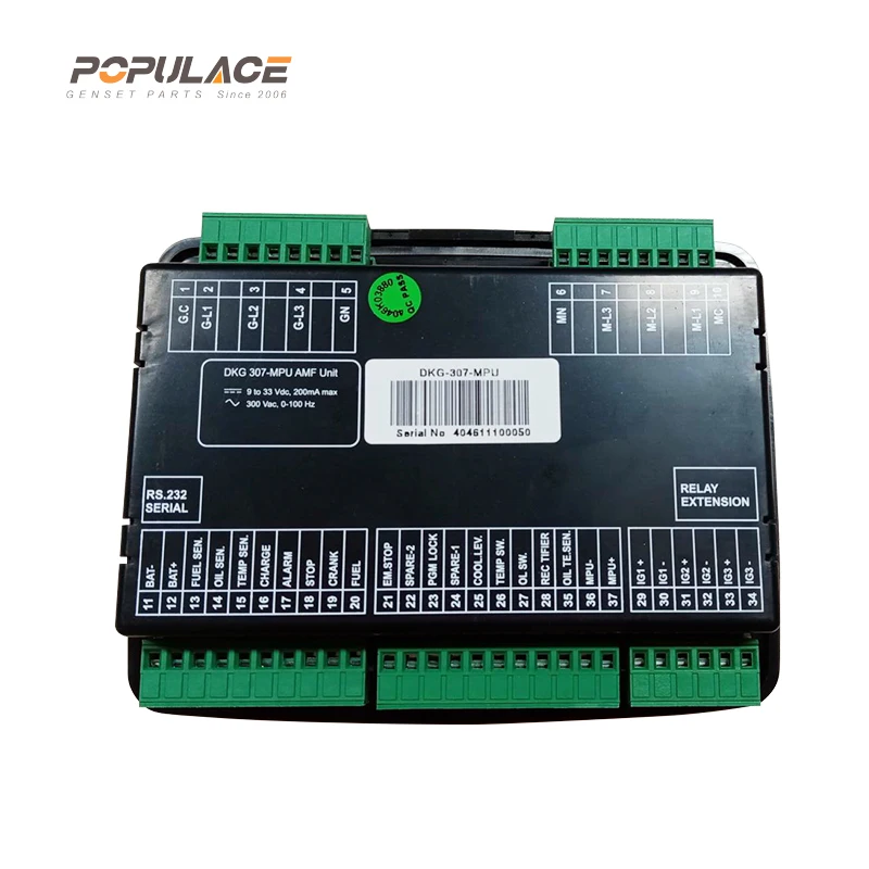 POPULACE Automatic Control Panel DKG 307 Generator Controller Panel Module Controladores AMF Controller DKG307 factory