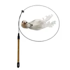 Cat New Feather Cat Funny Cat Rod Simulation Bird Extended Steel Wire Rod Cat Toy