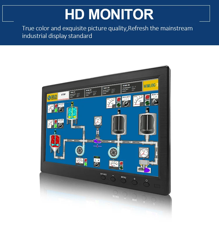 10.1 Inch Industrial Screen Open Frame Plastic Case Wall Mount IPS1280*800 Display Industrial Grade Lcd Monitor