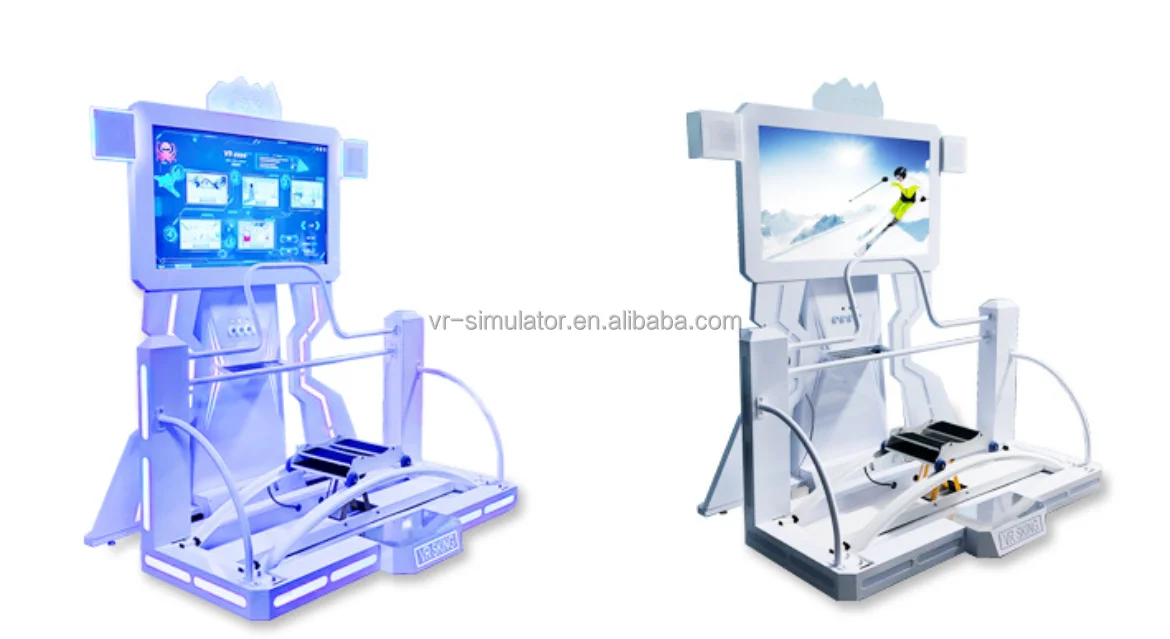 9D VR Ski Simulator with Metal Material for Indoor Commercial Use Featuring Intelligent Somatosensory Equipment