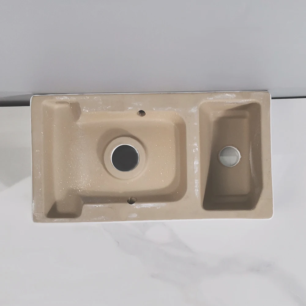 Tarpul Modern Classic Design Small Room Type Washbasin Ceramic Sink Wall Mounted Bathroom Ceramic Washbasin Hotel Use manufacture