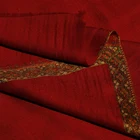 Hijab Wedding 2021shawls Red Warm And Flimsy 100% Cashmere Hijab Scarves With Gold Lace For Wedding