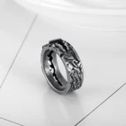 Engagement Ring OEM ODM Vintage Style Stainless Steel Biker Steel Mens Engagement Ring