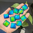 Beads Hot Sale High Quality Surface 25MM Big Colorful Mood Square Beads For Jewelry Making