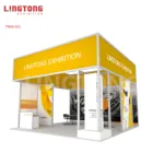 Exhibition Display Booth Customized 6x6 Aluminum Lingtong Modular Exhibition Booth And Stand For Trade Show