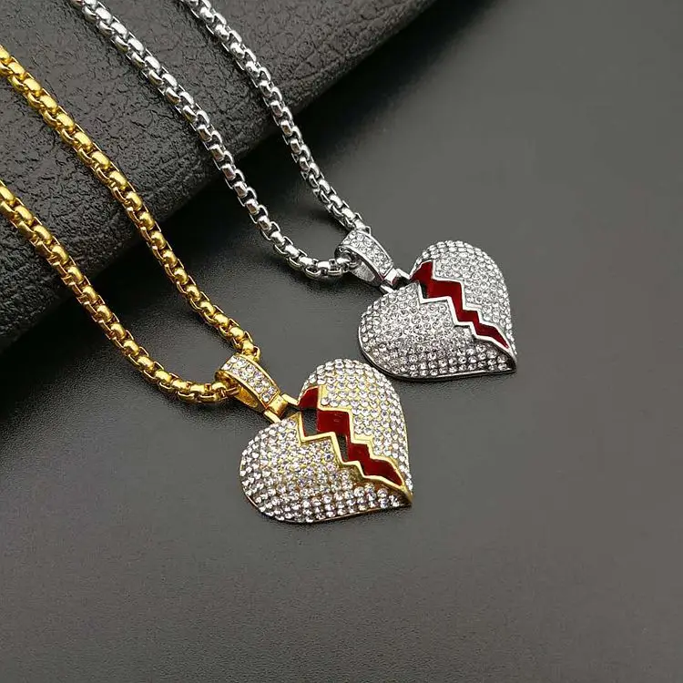 18k Gold Plated Heart Pendant Necklace 