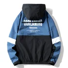 Color Men's Winter Design 2020 Popular Autumn And Winter Personality Contrast Color Hooded Loose Men's Jacket