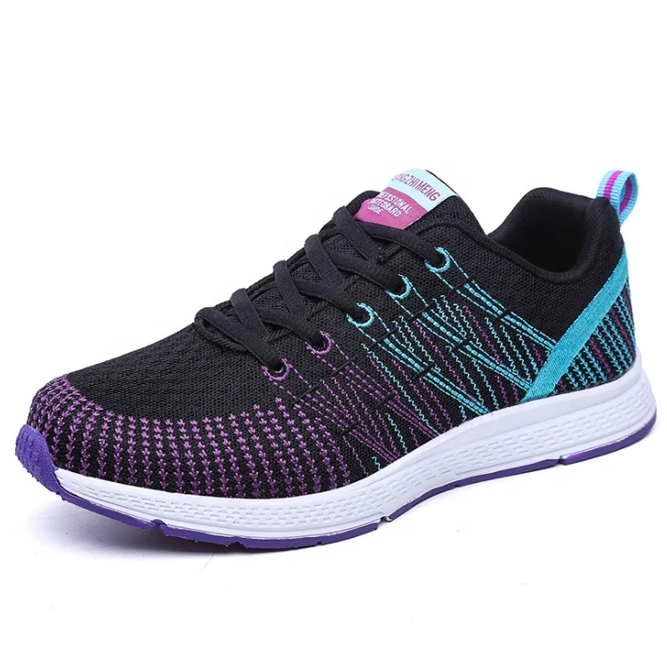 Customized Fashion Basic Women'S Lightweight Non-Slip Easy Bend Casual Sport Running Shoes Sneaker