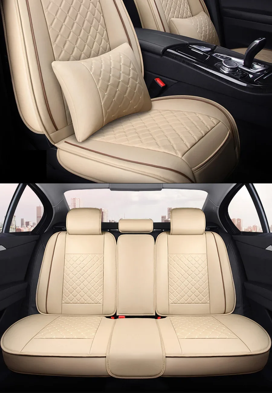 5 set Auto Seat Cushion 5 seats Universal car seat cover Waterproof Car Seat Cover Universal Leather main image 1
