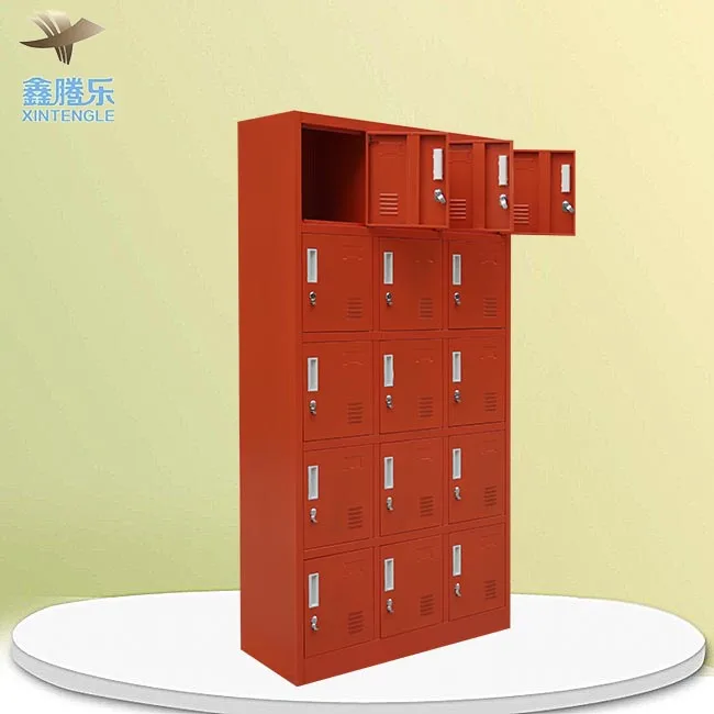 Original Factory Fashion 15-Door Steel Locker Home Bedroom Storage Cabinet with Metal Lock for Home Furniture