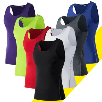 Custom Mens Bodybuilding Gym Wear Sportswear Workout Sleeveless Shirt Tank Tops Muscle Compression Vest