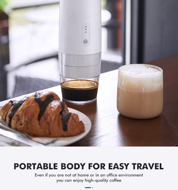 Household Car USB Portable Coffee Maker Capsule Espresso Mini Coffee Maker Pot for Instant Capsule Electric Coffee Maker