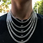 Silver Jewelry Tennis Silver 925 Silver Hip Hop Jewelry Moissanite Tennis Chain