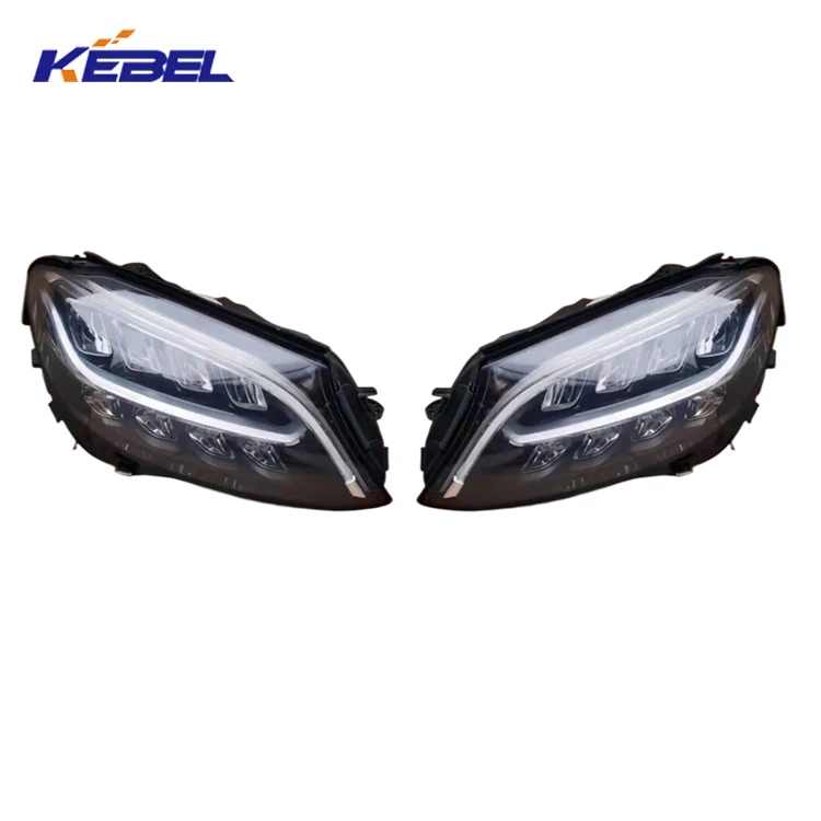 product high quality auto body kit car head lamp front 2059066304 oem 2059066404 head lights for mercedes benz c class w205 2019-7