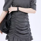 Lady Dress Western Style Puff Sleeve Bandeau Lady 2021 Latest Fashion Design Women Dress