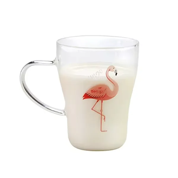 Drink Tumbler Glass coffee Mug with handle drinking glass coffee cup tea cup milk glass cup with handle