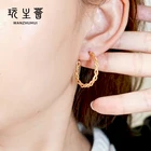Fashion Earrings Earrings Special Twist Line Design Fashion 14k Gold Plated Hoop Earrings