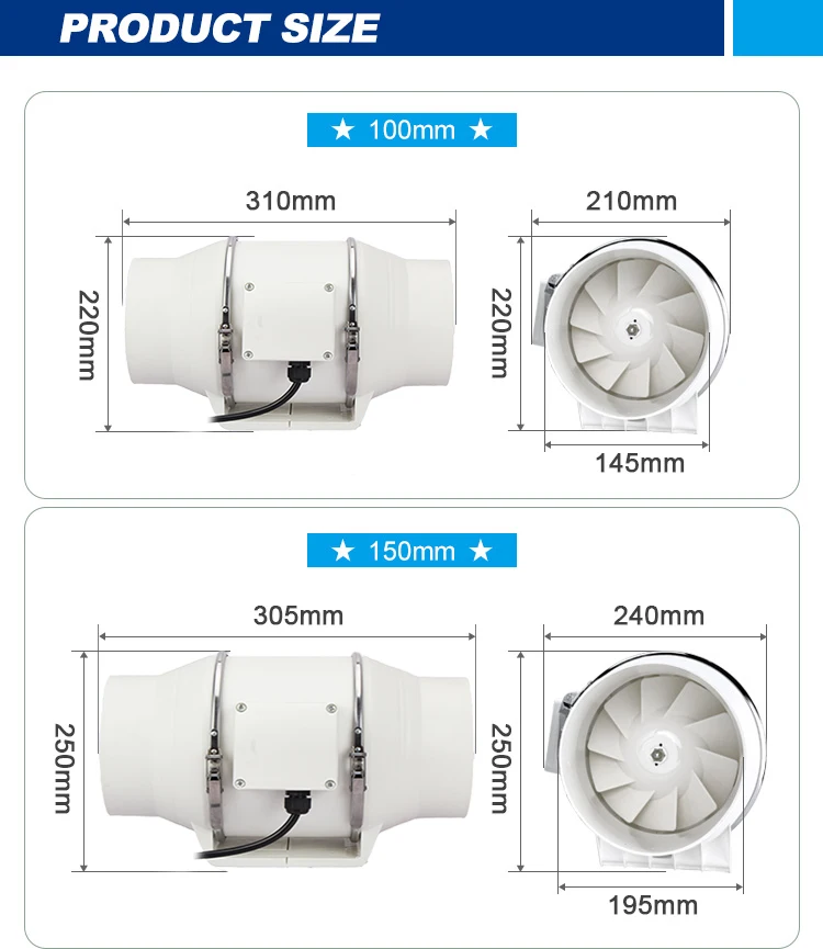Ventilation Fan, Inline, 220 V, 23-105W - detail 20