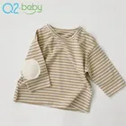 Boys T Shirt Q2-baby Toddler Boys Girls Tshirt T-Shirt Striped Long Sleeve Baby T Shirt 3541