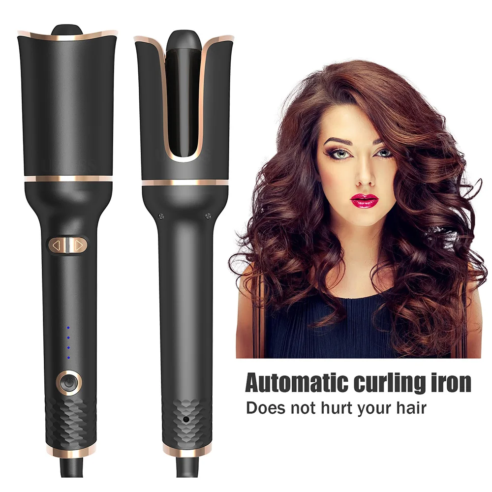 Automatic Curling Iron, Electric Hair Curler Rotating Automatic Spin Curl  Best Online Shopping Website In Ajman Ajman Shop | Iron Rotating Electric Hair  Curler 
