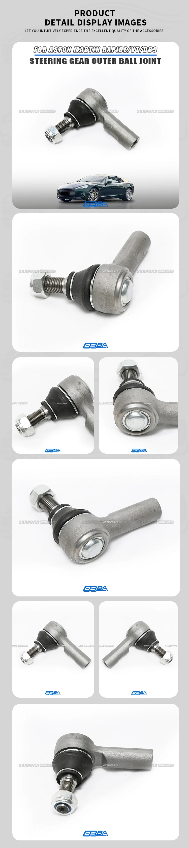 Metal Material Steering Gear Outer Ball Joint For Aston Martin Rapide Vantage DB9 DBS Virage Vanquish 4G433289AA Car Tie Rod End supplier