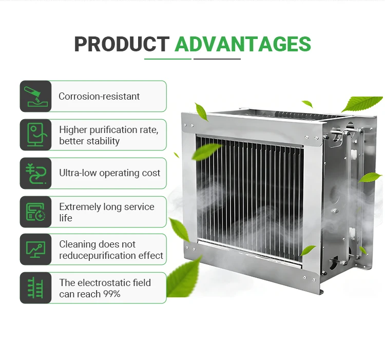 Industrial Smoke Filter, ESP, 99% - detail 2
