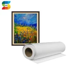 Inkjet Fabric 600D*300D Water Resistant 100% Polyester Inkjet Fabric Art Roll Canvas