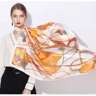 Silk Vintage 50*50 Fashion Pure Silk Hair Scarf Women Head Neck Scarves Vintage Square Silk Scarf