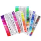 100 Colors Washable Markers Double Head Colored Pen Brush Pens