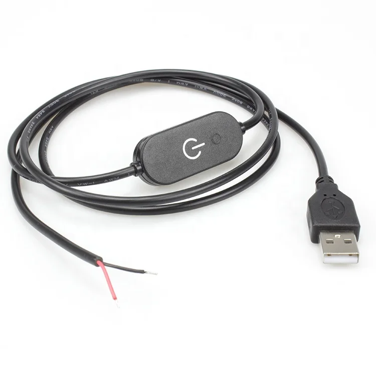 Inline Dimmer 5v 2a Usb Cord Usb Cable With Switch Brightness Adjustable - Buy Led Cable Switch,Touch Dimmer,Usb Cable With Power Switch Product on Alibaba.com