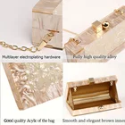 Clutch Evening Women Acrylic Clutch Bag Glitter Marble Pattern Mini Evening Bag For Wedding Cocktail Party Prom