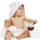 Baby Bath Towel Bamboo Baby Wholesale Bamboo Plain Color Terry White Animal Baby Hooded Bath Towel