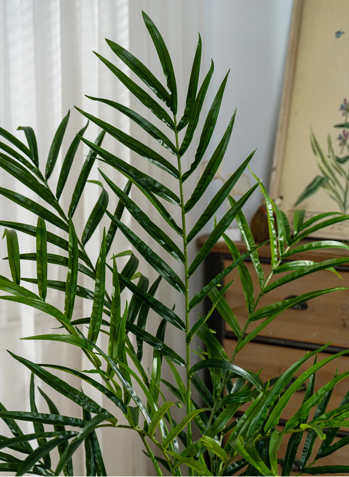 Greenery Simulated Fishtail Palm Artificial Indoor/Outdoor PE Plastic Home Decor with Branch Pot for Living Room Decorations supplier