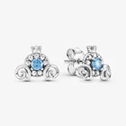 Car Earrings The Latest S925 Sterling Silver Cinderella Pumpkin Car Earrings High Quality Wholesale