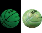 Basketball Pvc Basketball ActEarlier PVC/PU Leather Official Size#7 Basketball Ball Glow In The Dark With Custom Logo