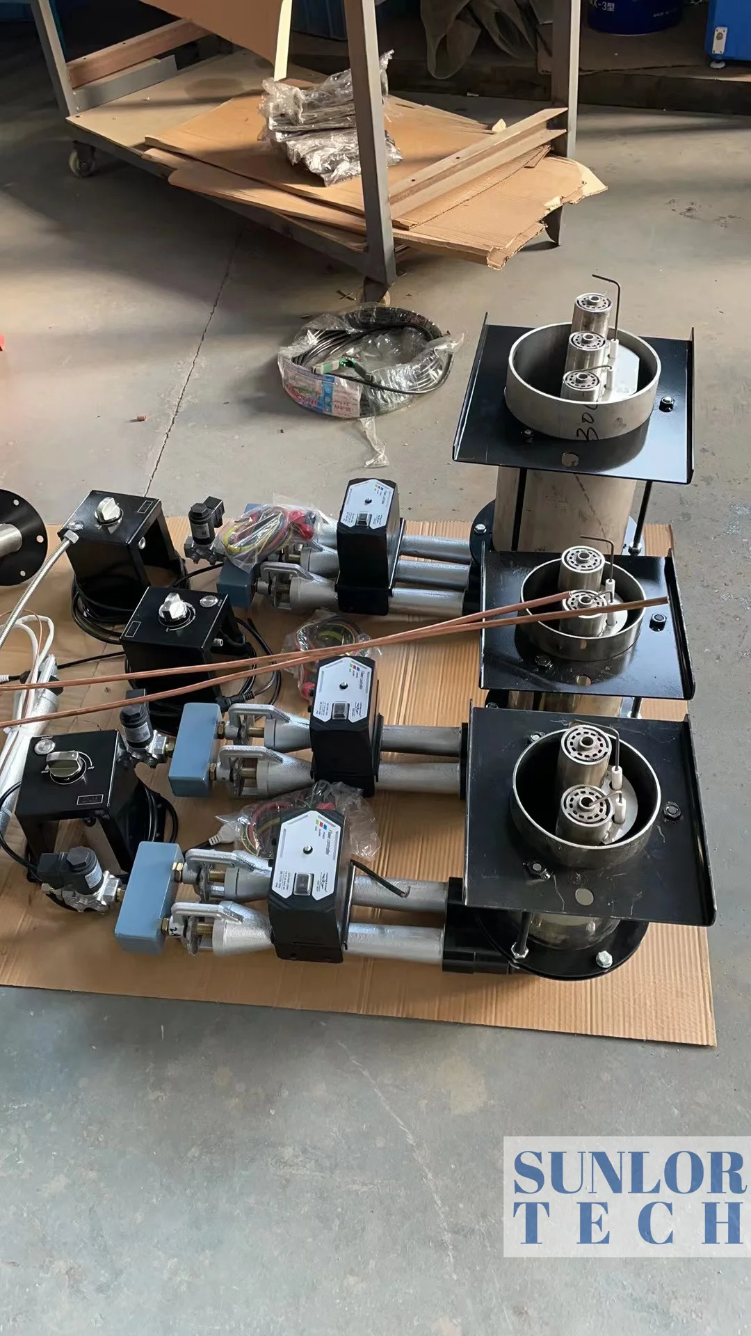 Industry Automatic LNG LPG  Gas Burner For three Head Pizza Stove, Pizza Cooking Oven