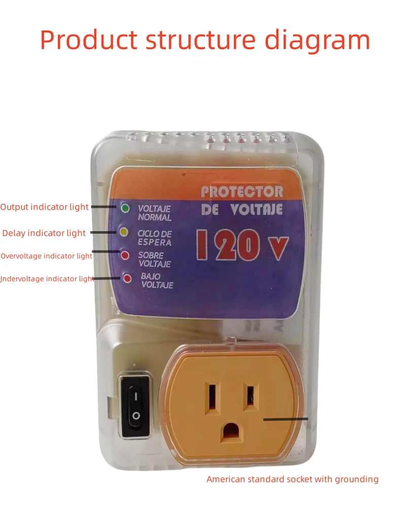 product american style 120v current protector for household refrigerators factory supplied 10 year product stabilizers731-6