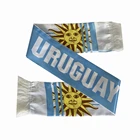 Scarf Printed Football Scarf Oem 100% Polyester European Cup Yellow Blue Accessories Uruguay Football Scarf