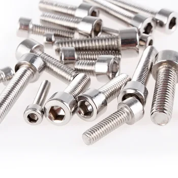 DIN912 m6 allen bolt SS 304 316 stainless steel hexagon socket screw gr8.8/10.9/12.9 hex screw head bolt screws