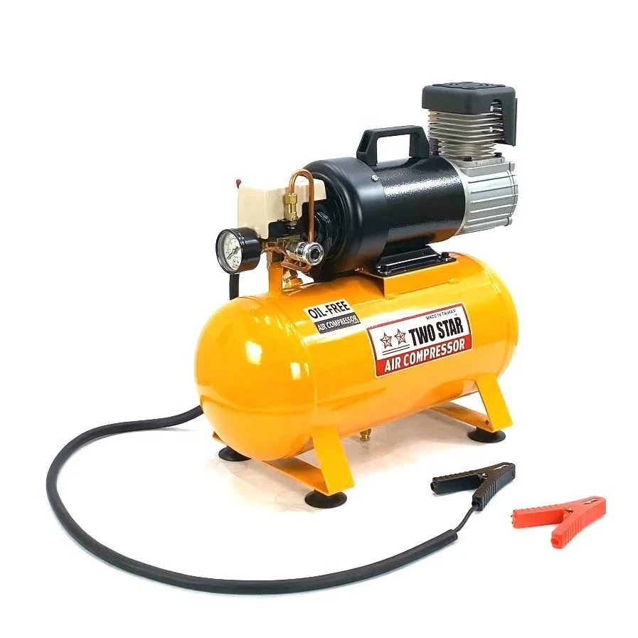 As Plateau vee 24v Dc Weatherproof Professional Small Powerful Heavy Duty Truck Oil Free  Air Compressor Machine With 12 Liter Tank - Buy Car Suspension Air  Compressor Air Horn Compressor Air Suspension Kit Air Suspension
