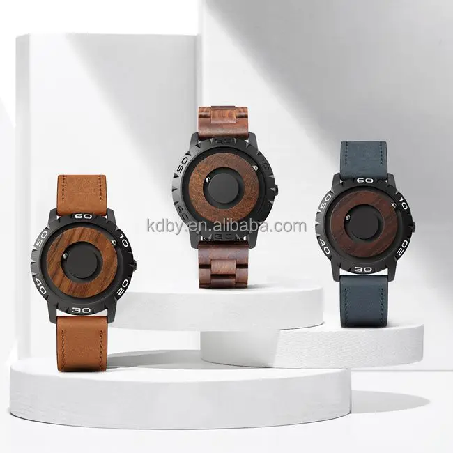 Custom Logo Oem Odm Luxury Waterproof Classic Wood Wrist Watch Private Label Minimalist Wrist Men Quartz Watches