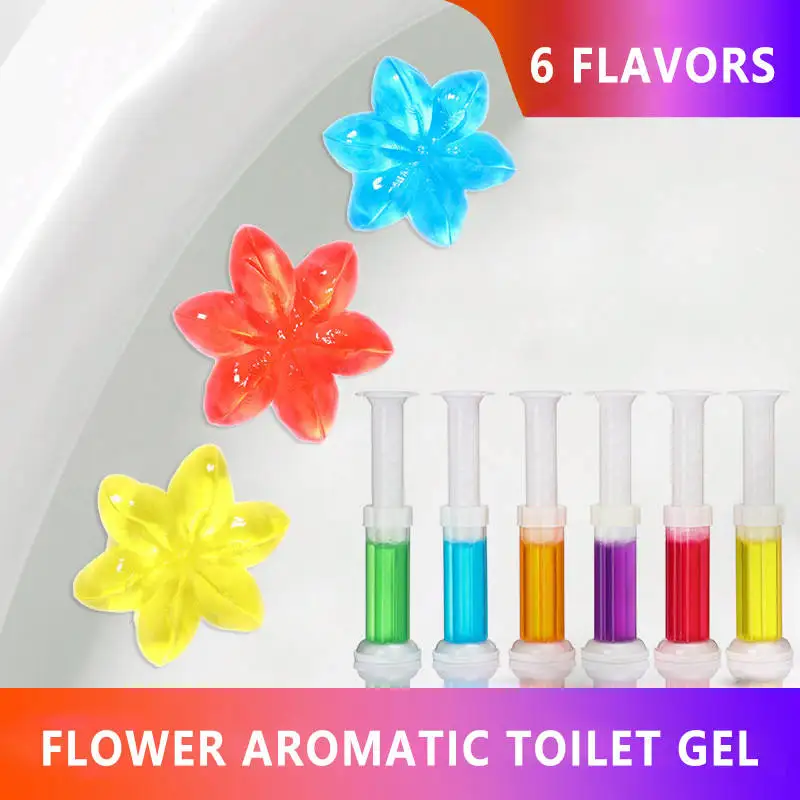 Toilet Cleaner Gel Deodorant Air Freshener Aromatic Flower Toilet Deodorant Bathroom Fragrance Deodorant Cleaning Tools
