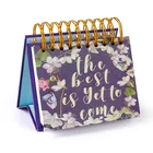 Desk Calendar Custom Small Size 365 Day Daily Inspirational Quotes Spiral Binding Desk Tent Calendar