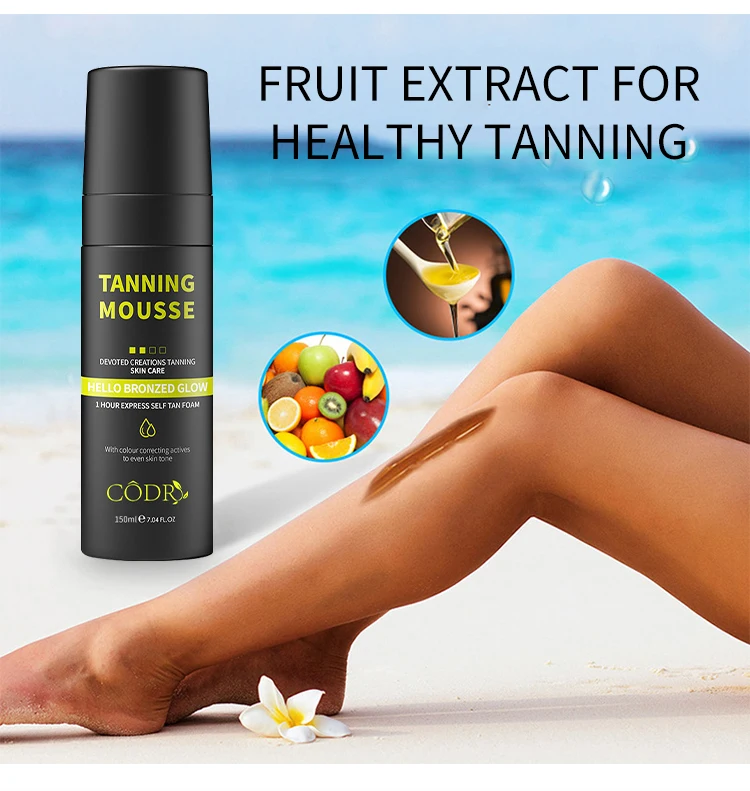 Private Label Tan Oil Solarium Body Oil Mousse Skin Natural Self