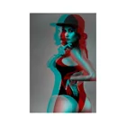 Poster Printing Wall Art Modern Customized Painting Picture HD Canvas Fashionable Woman Canvas Poster