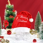 Holiday Golden Velvet Embroidered Christmas Hat Christmas Decorations Holiday Party Dress Up