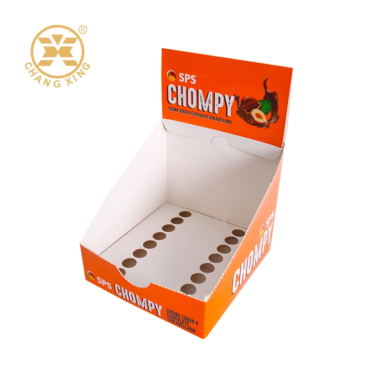 Custom Jelly Display Box with 300/350/400gsm Cardpaper Recyclable and Eco-friendly Shelf Ready Packaging Box