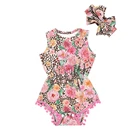 Romper Super Popular Girl Jumpsuit For Children Girl Flare Jumpsuit Romper Sleeveless New Born New Pattern Print Romper