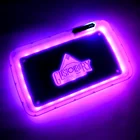 Ashtray With Glow Tray Custom Logo Ashtray Light Up Rechargeable LED Glowing Tray Rolling Tray With Grinder