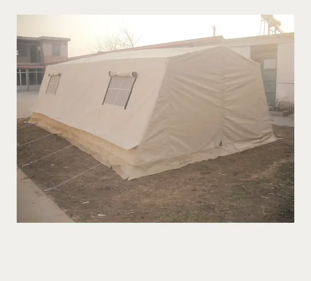 6x4M Frame tent cotton canvas relief wall tent waterproof canvas tent